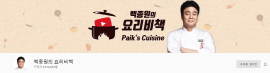 백종원 200만 (사진=유튜브 '백종원의 요리비책')